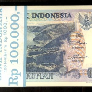 Indonesia Lot 100 Pcs Bundle 1000 1,000 Rupiah Replacement P-129f* 1997/1992 UNC
