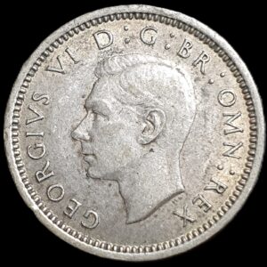 United Kingdom 3 Three Pence George VI 1939 aUNC Original Luster