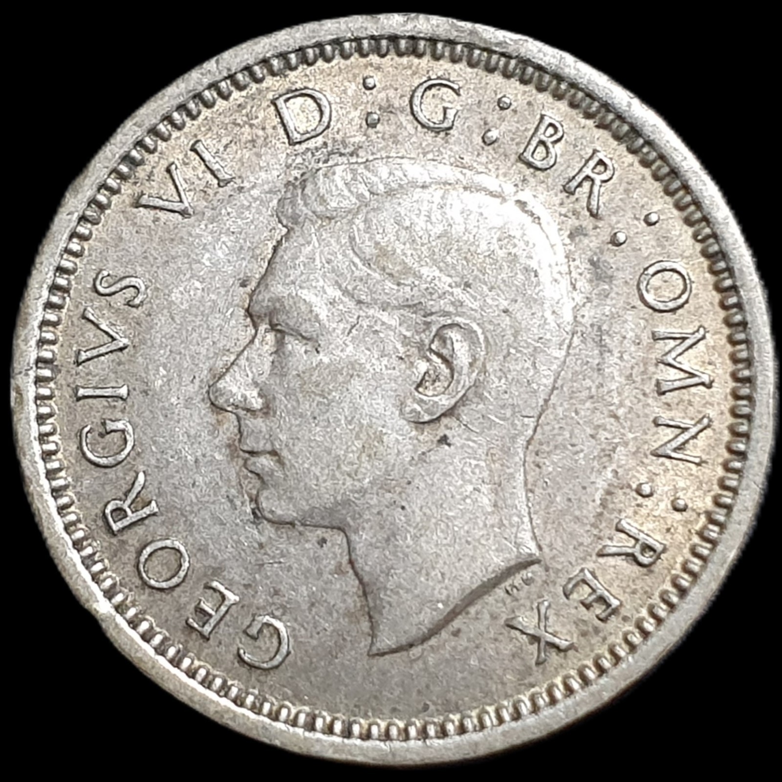 United Kingdom 3 Three Pence George VI 1939 aUNC Original Luster