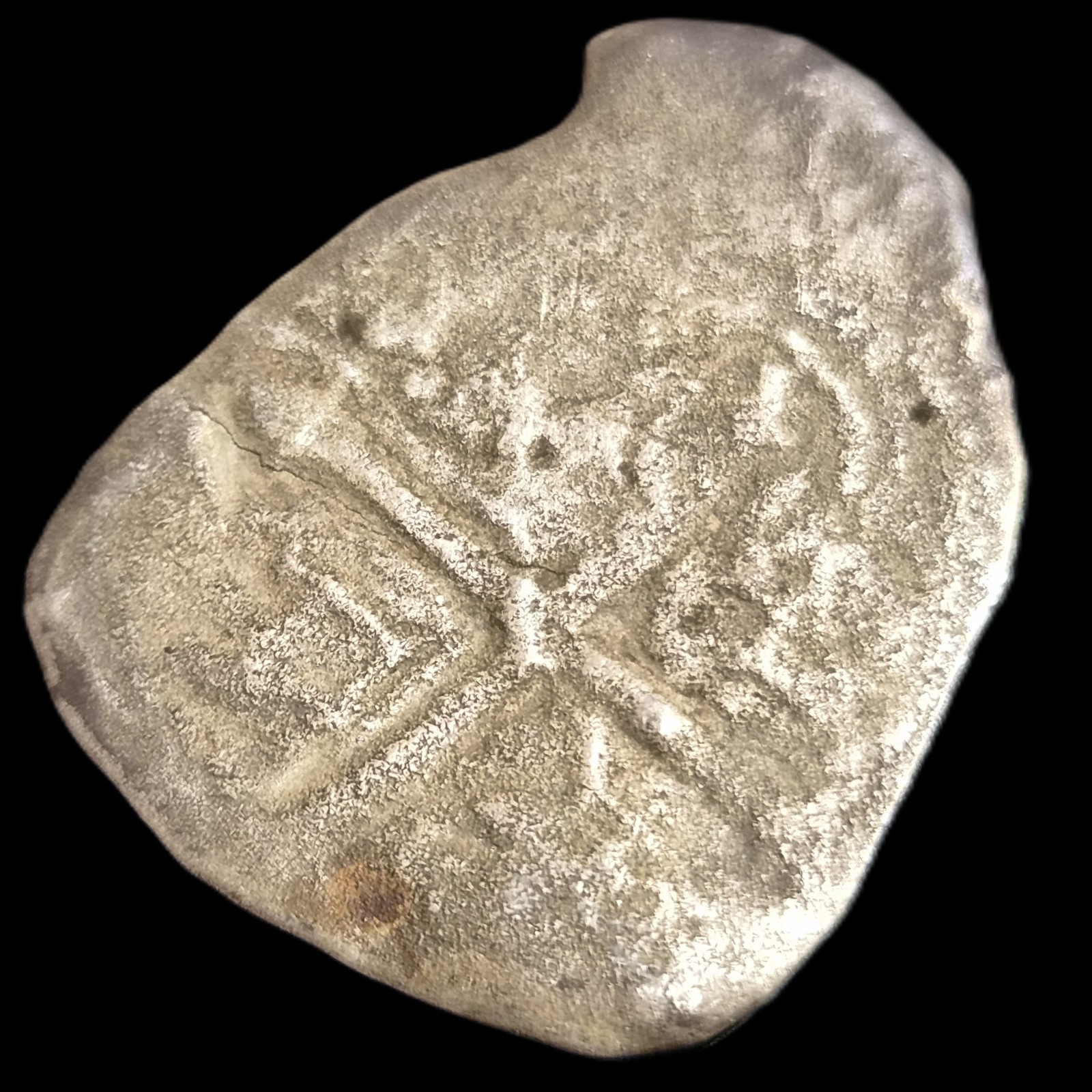 Mexico Spanish Colonial 2 Reales COB (4.76 gr) Contemporary Forg. /Ex Shipwreck - Image 3