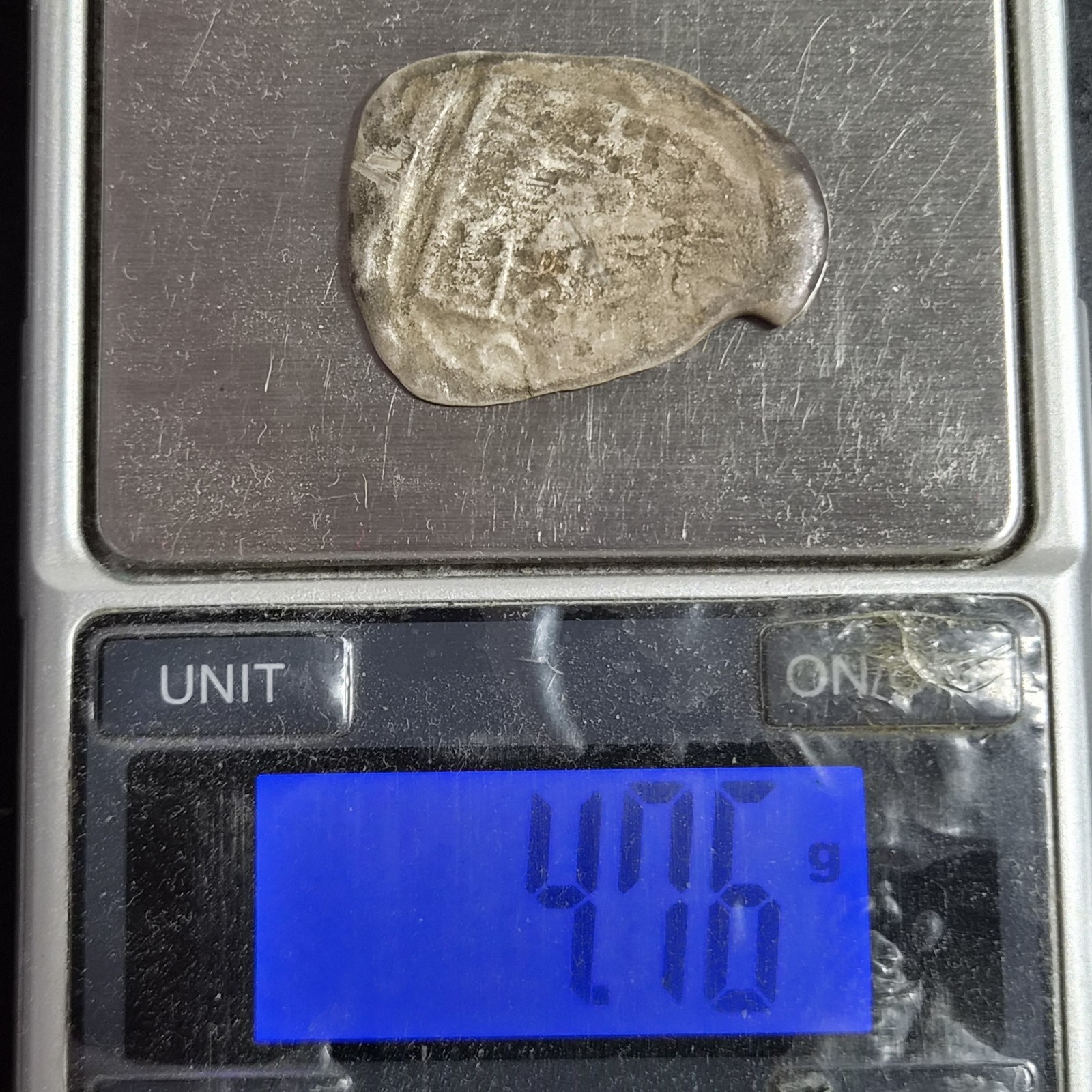 Mexico Spanish Colonial 2 Reales COB (4.76 gr) Contemporary Forg. /Ex Shipwreck - Image 6