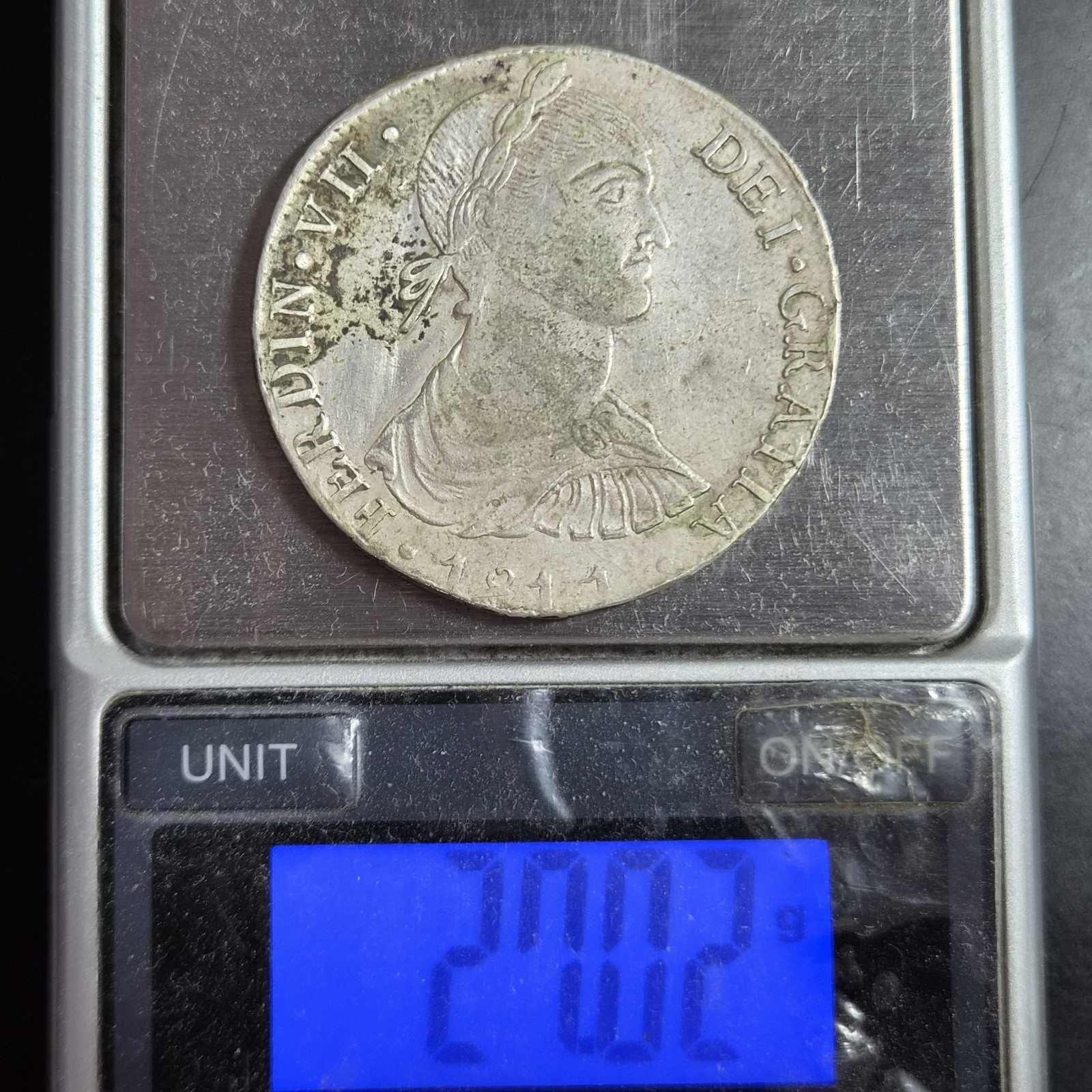 Peru Spanish Colonial 8 Reales Imaginary Bust Ferdinand VII 1811 LME JP LimaMint - Image 6