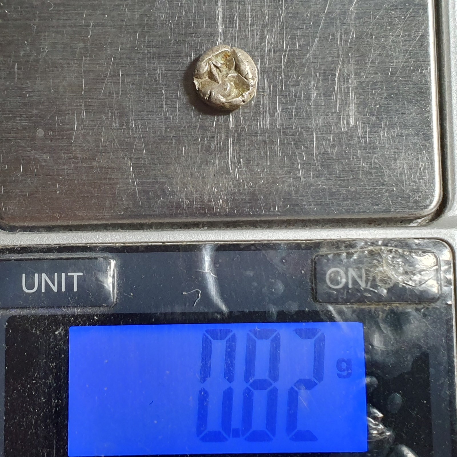 Sailendra Kingdom Indonesia 1/2 Massa Piloncitos Silver 850-1150 AD - Image 3