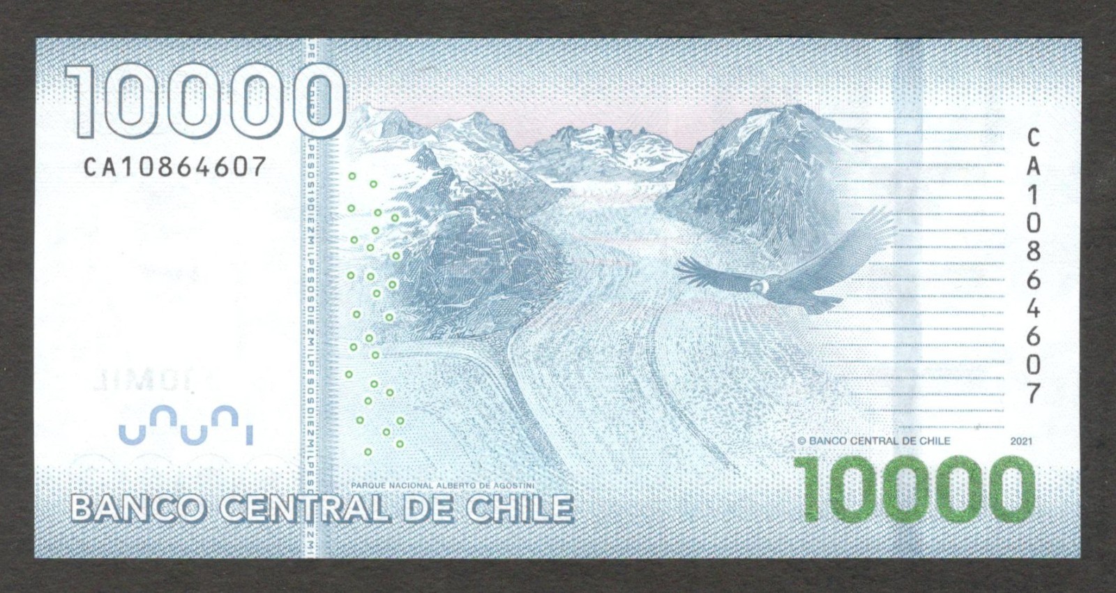 Chile 10000 10,000 Pesos Arturo Prat P-164 2021 UNC - Image 2