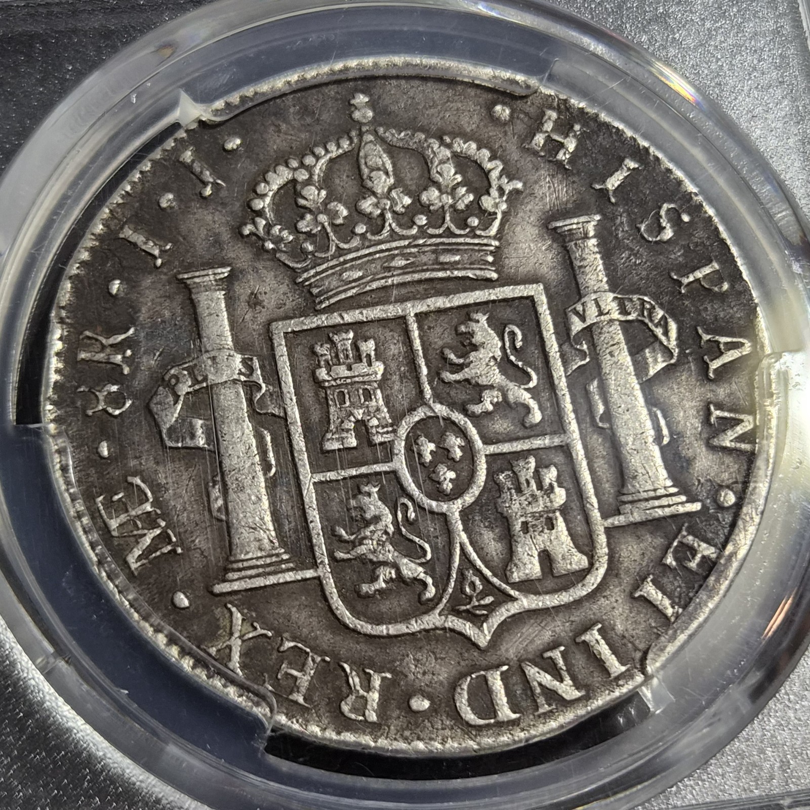 Peru Spanish Colonial 8 Reales Carol Carolus IIII 1800 L IJ Lima Mint PCGS VF - Image 5