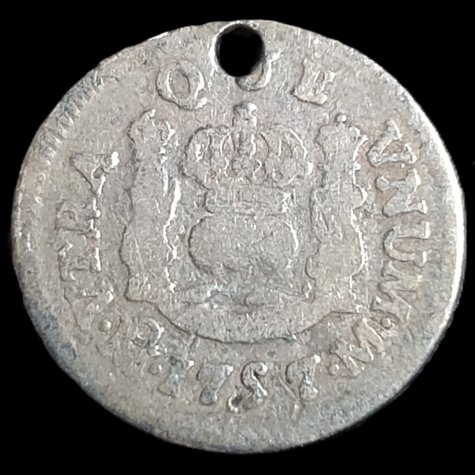 Mexico Spanish Colonial 1/2 Real Two Pillar Ferdinand VI 1757 Mo M Mexico Mint