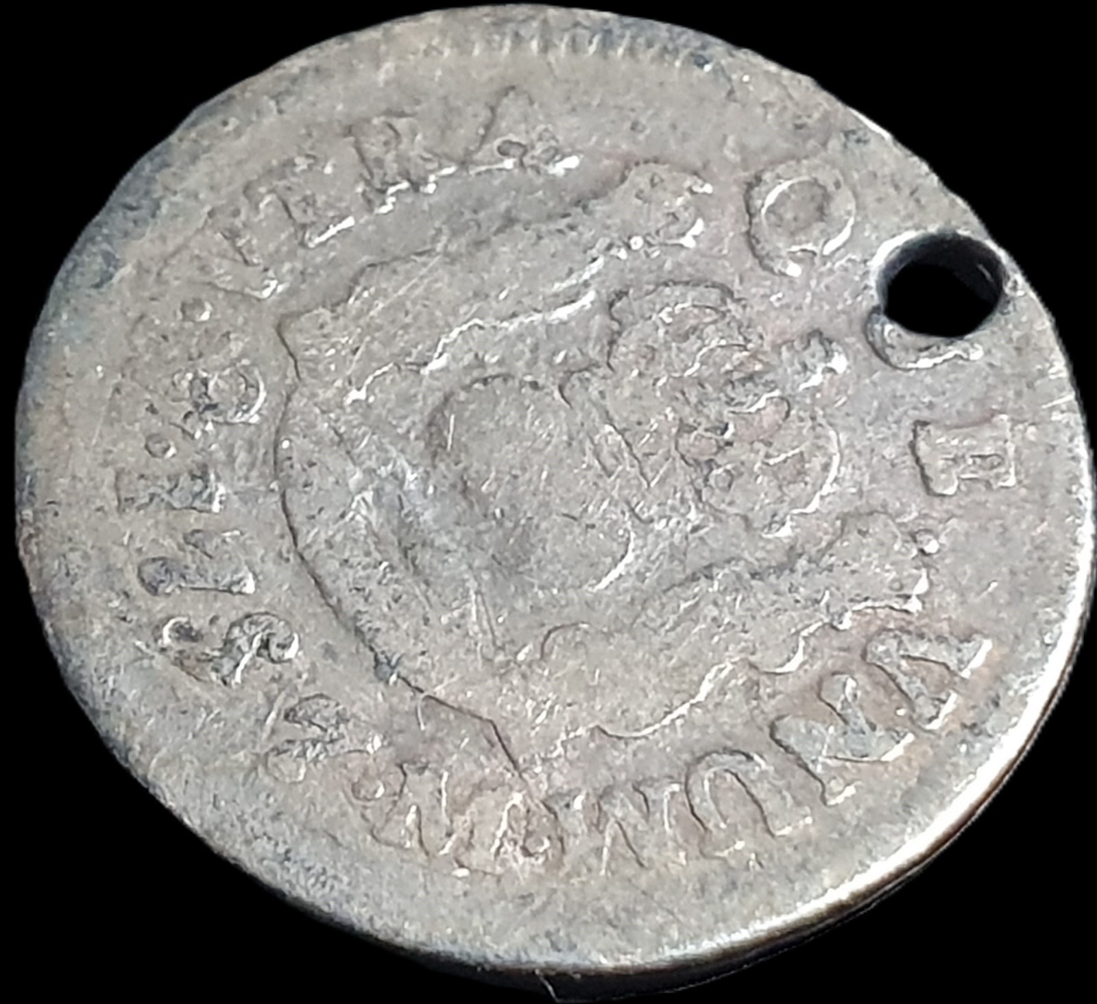 Mexico Spanish Colonial 1/2 Real Two Pillar Ferdinand VI 1757 Mo M Mexico Mint - Image 3
