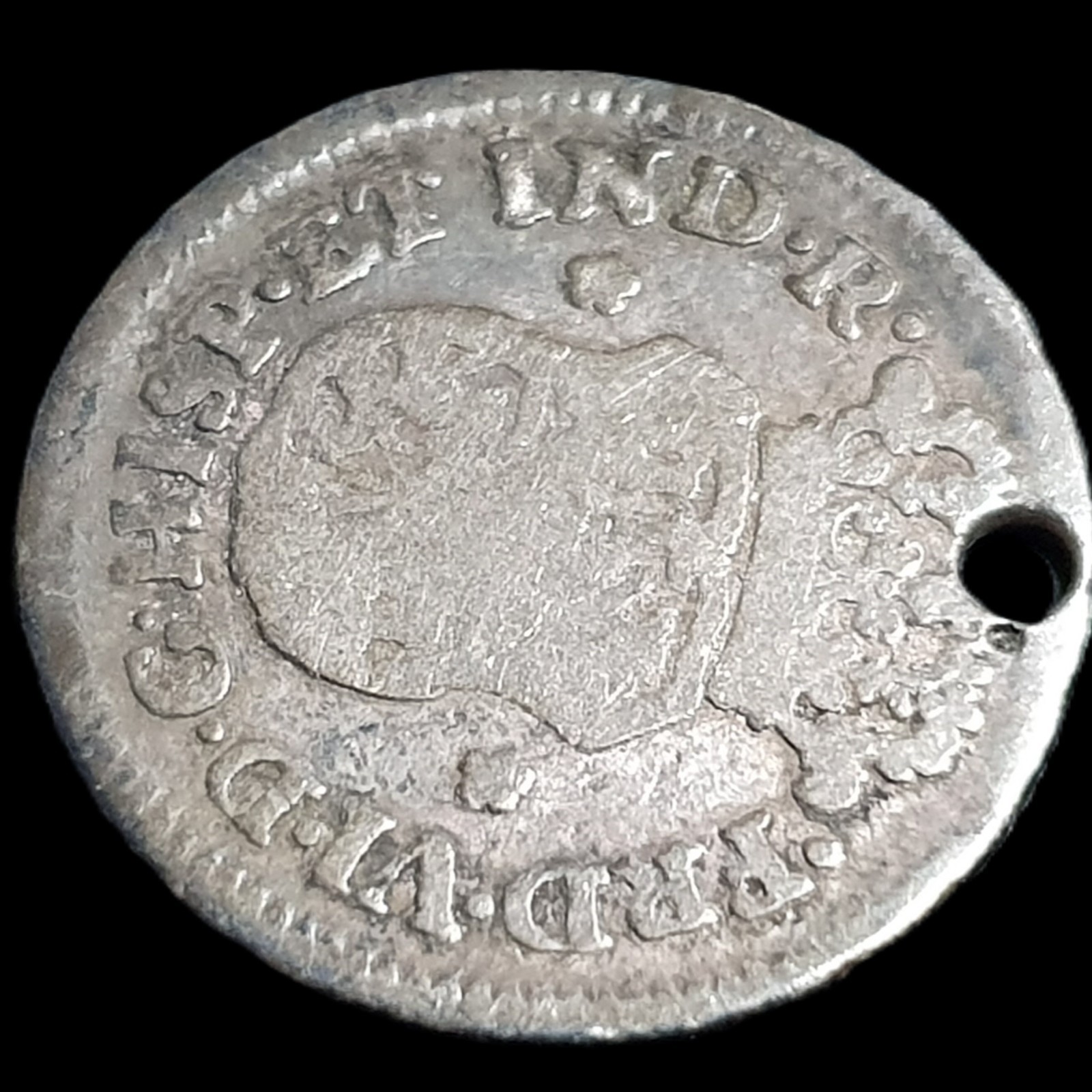 Mexico Spanish Colonial 1/2 Real Two Pillar Ferdinand VI 1757 Mo M Mexico Mint - Image 4
