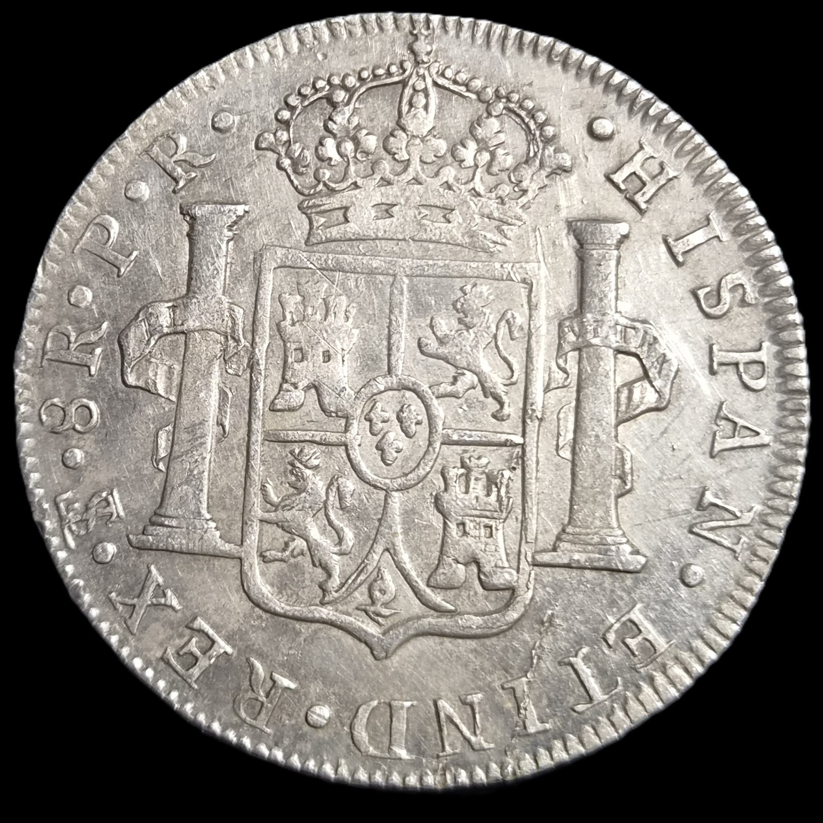 Bolivia Spanish Colonial 8 Reales Carol Carolus III 1780 PTS PR Potosi Mint - Image 2