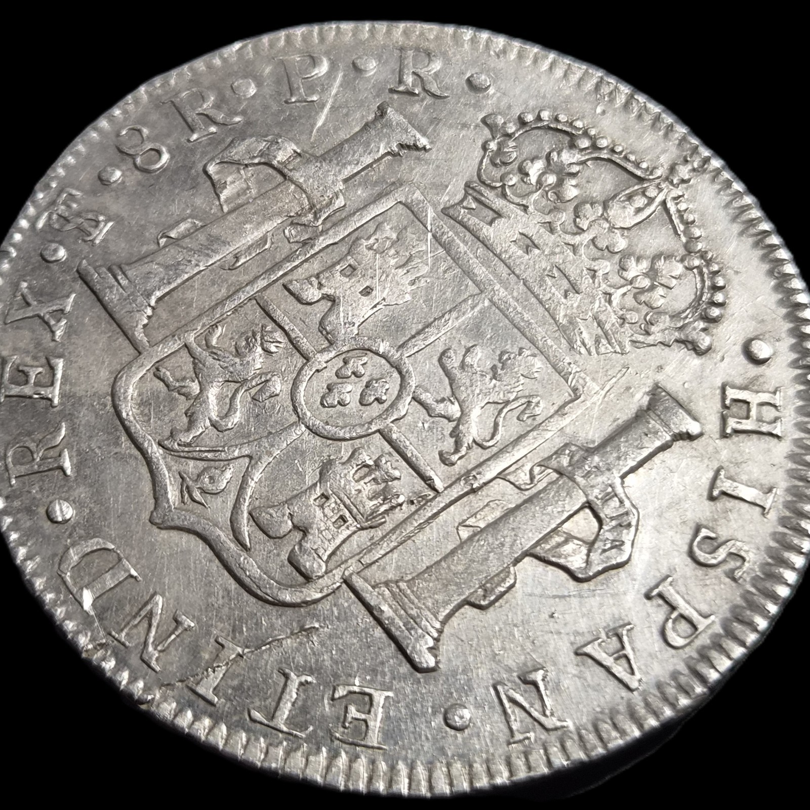 Bolivia Spanish Colonial 8 Reales Carol Carolus III 1780 PTS PR Potosi Mint - Image 4