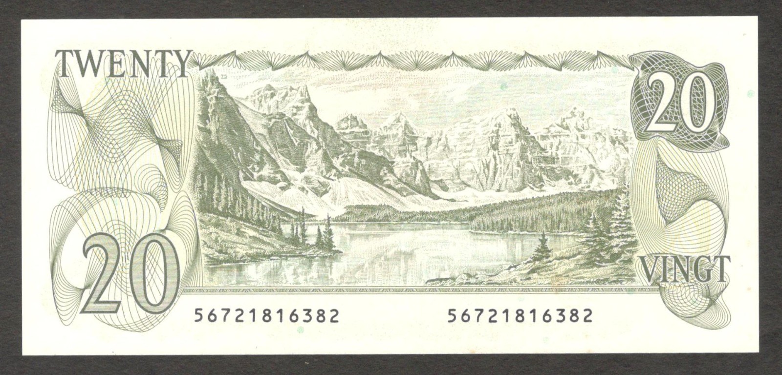 Canada 20 Dollars Queen Elizabeth II Thiessen & Crow P-93c 1979 UNC - Image 2