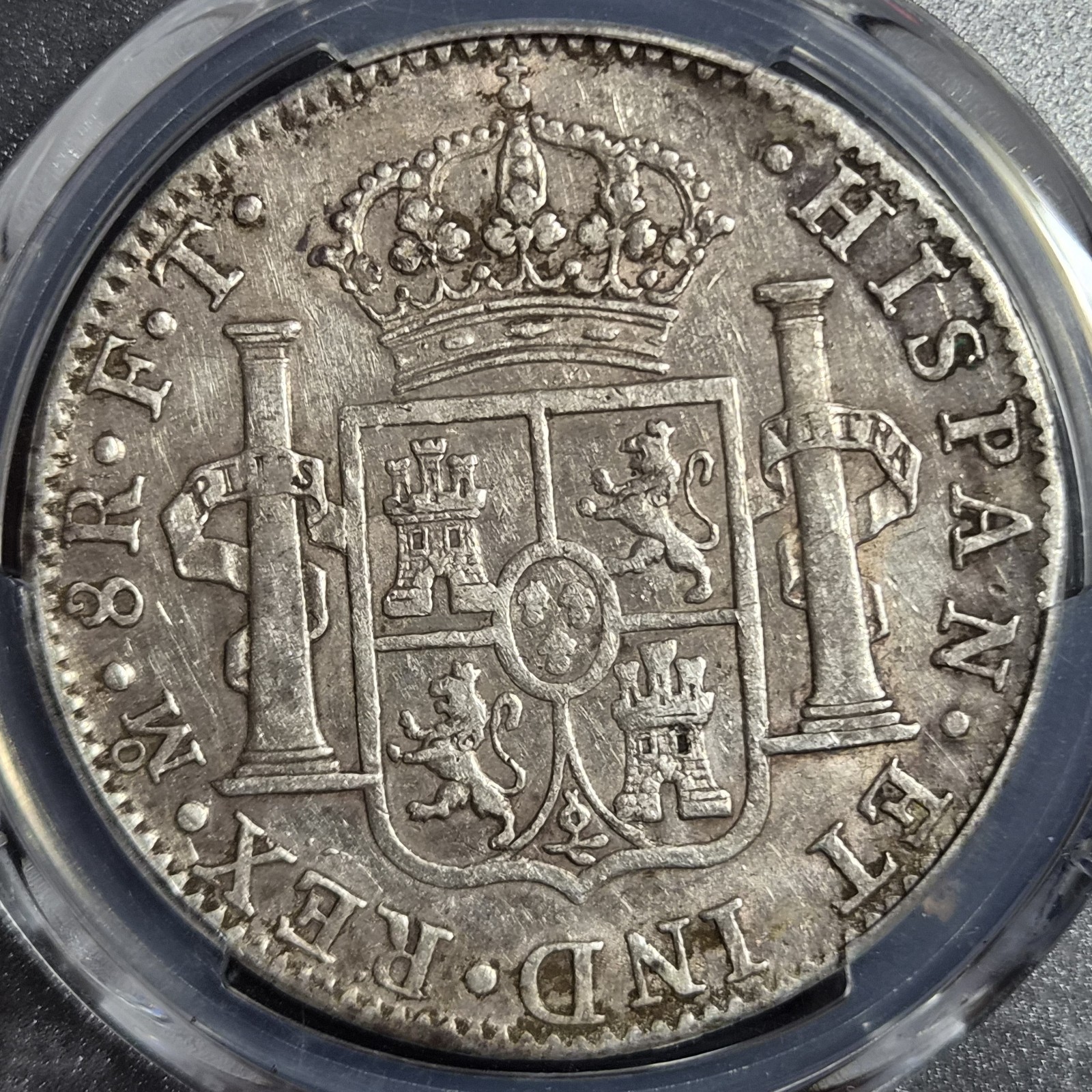 Mexico Spanish Colonial 8 Reales Carol Carolus IIII 1803 Mo FT Mexico City Mint - Image 4