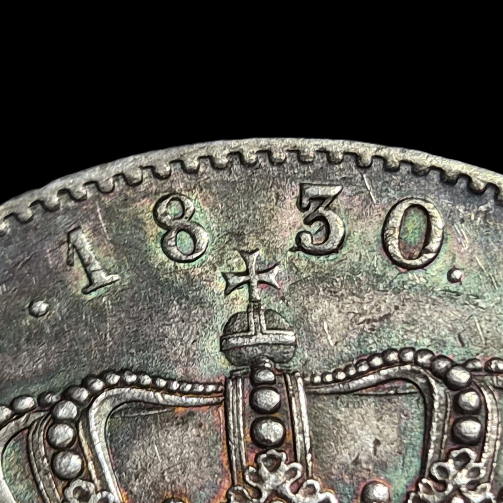 Netherlands 3 Gulden Willem William I 1830/20 Overstruck Date aUNC Sharp Detail - Image 3