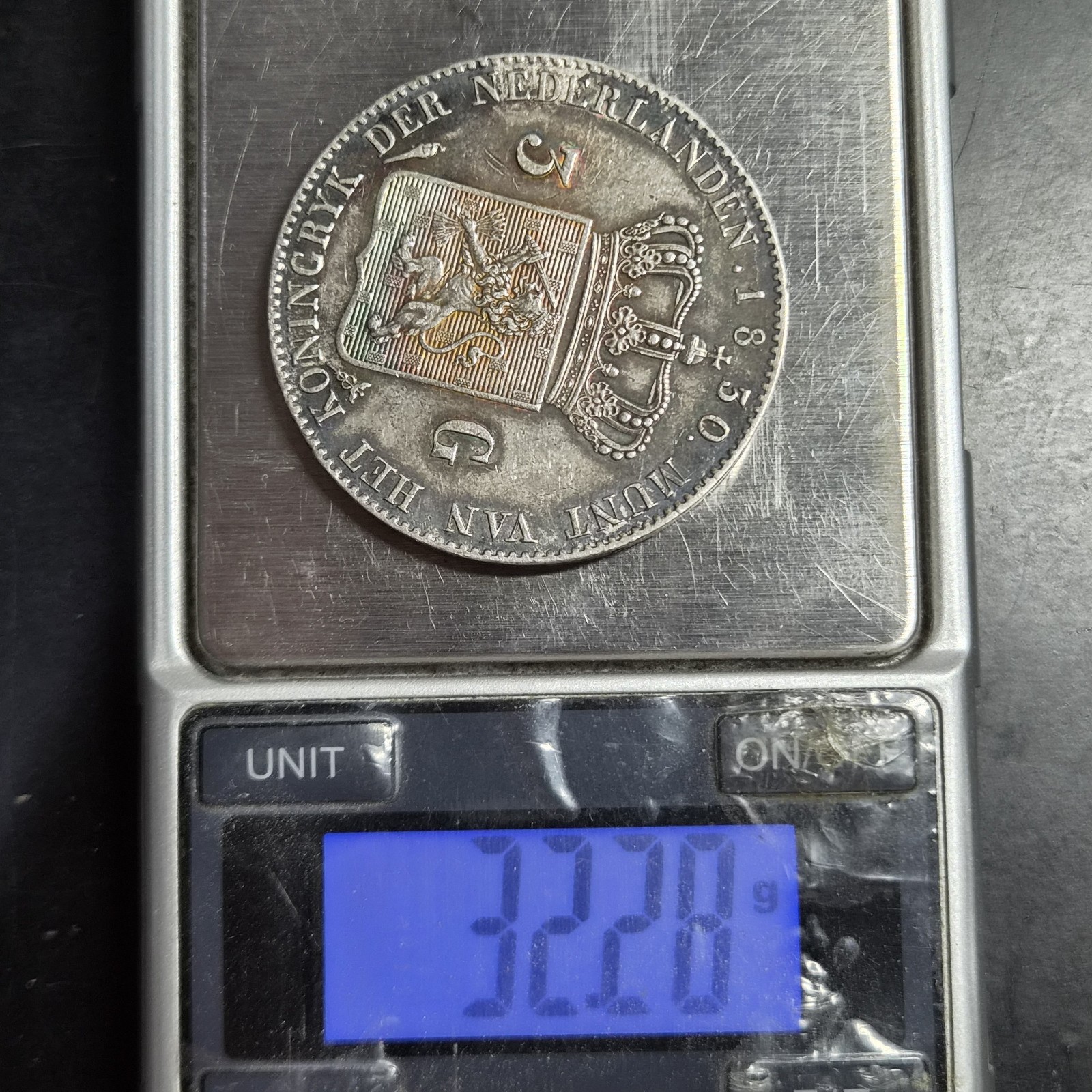 Netherlands 3 Gulden Willem William I 1830/20 Overstruck Date aUNC Sharp Detail - Image 6