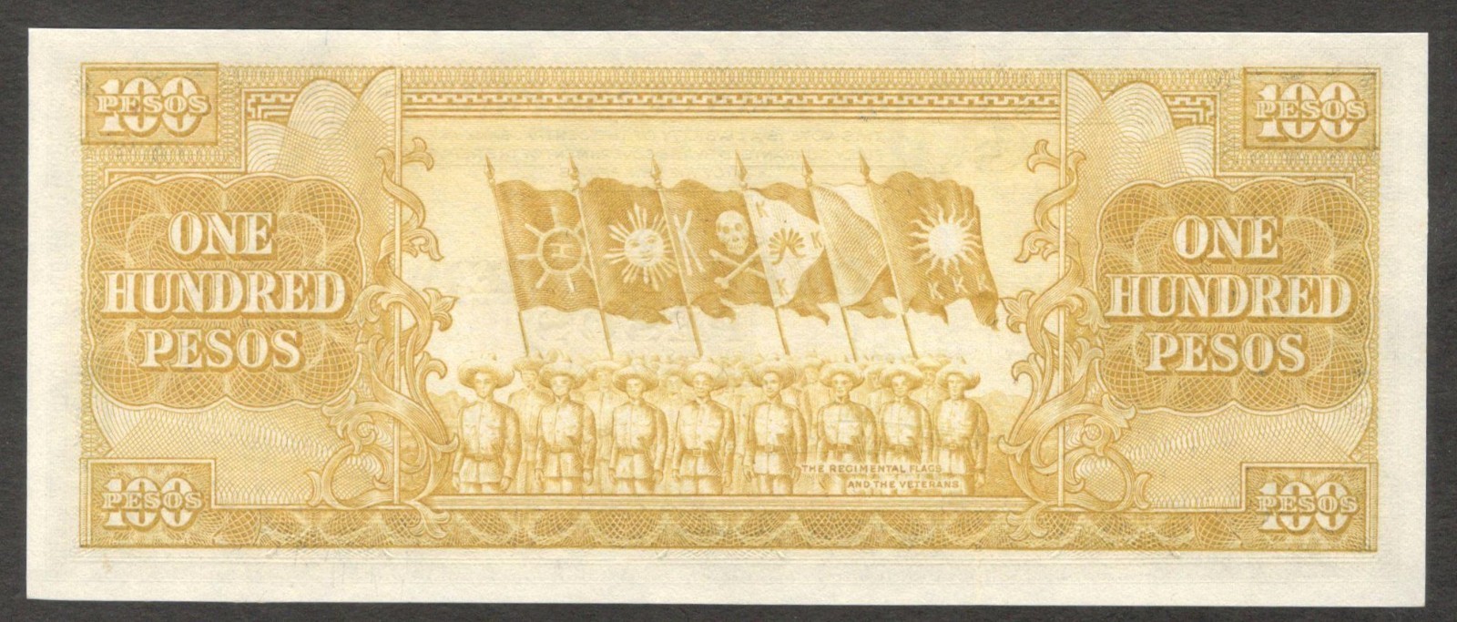 Philippines 100 Pesos Tandang Sora English Series P-139 1949 UNC - Image 2