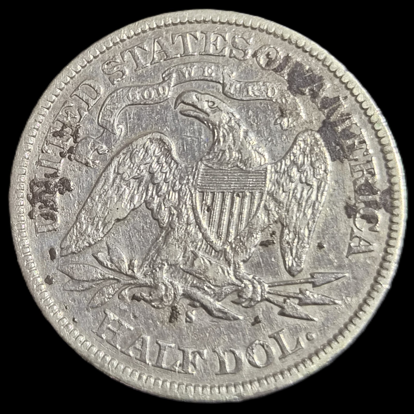 United States Half Dollar Seated Liberty 1876 S FIne - Image 2