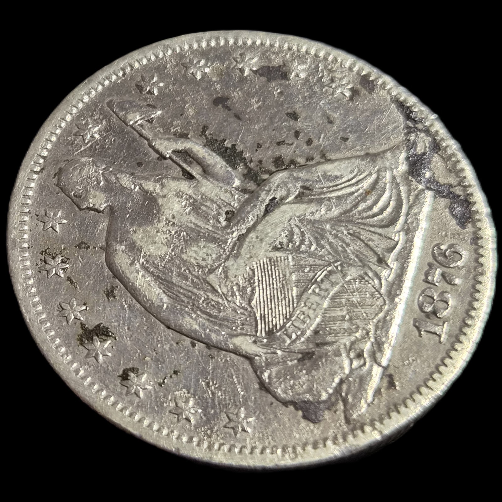 United States Half Dollar Seated Liberty 1876 S FIne - Image 3