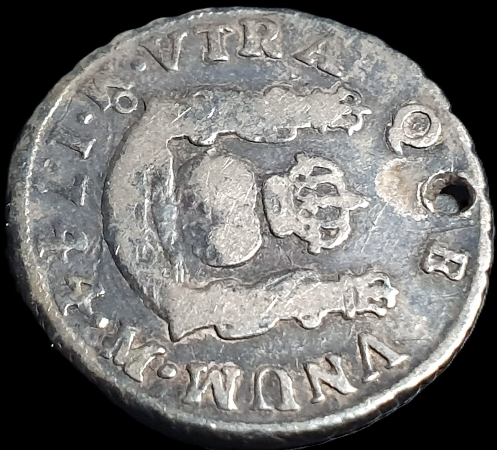 Mexico Spanish Colonial 1 Real Two Pillar Philip Felipe V 1744 Mo M Mexico Mint - Image 3