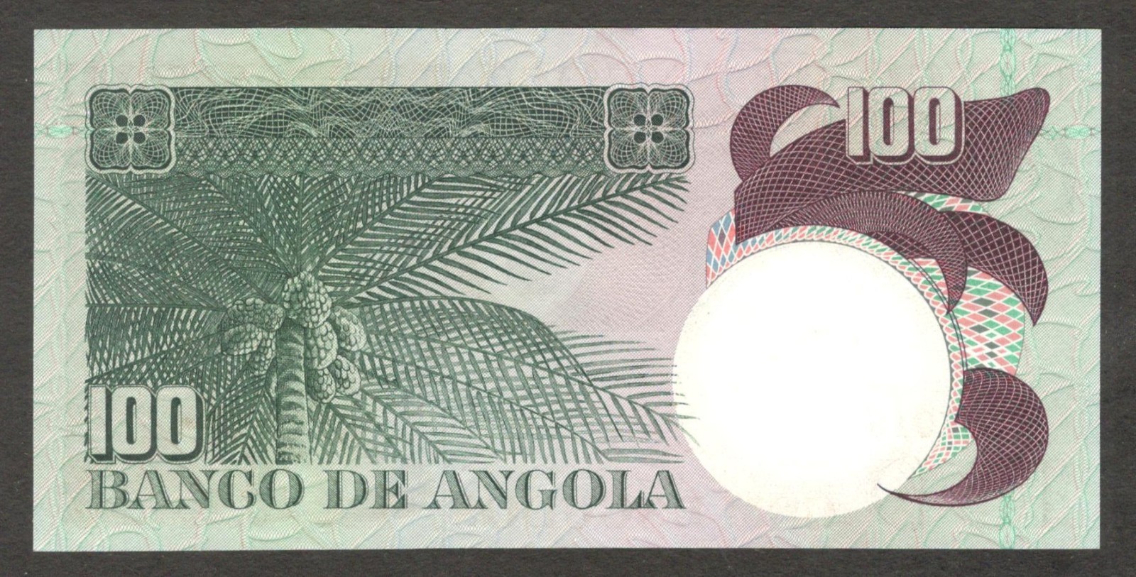 Angola 100 Escudos Luiz de Camões P-106 1973 UNC - Image 2