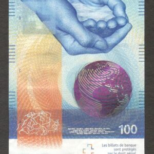 Switzerland Swiss 100 Francs Barbara Steiner & Zurbrügg Hybrid P-77A 2020 UNC