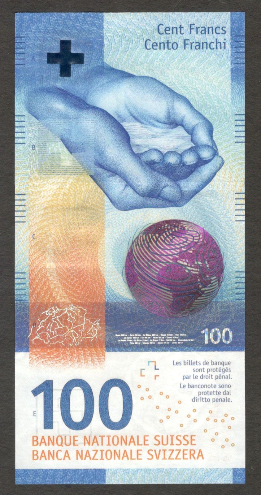 Switzerland Swiss 100 Francs Barbara Steiner & Zurbrügg Hybrid P-77A 2020 UNC