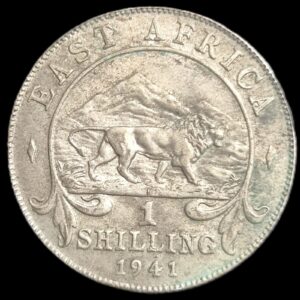 East Africa 1 Shilling King George VI 1941 XF Sharp Detail