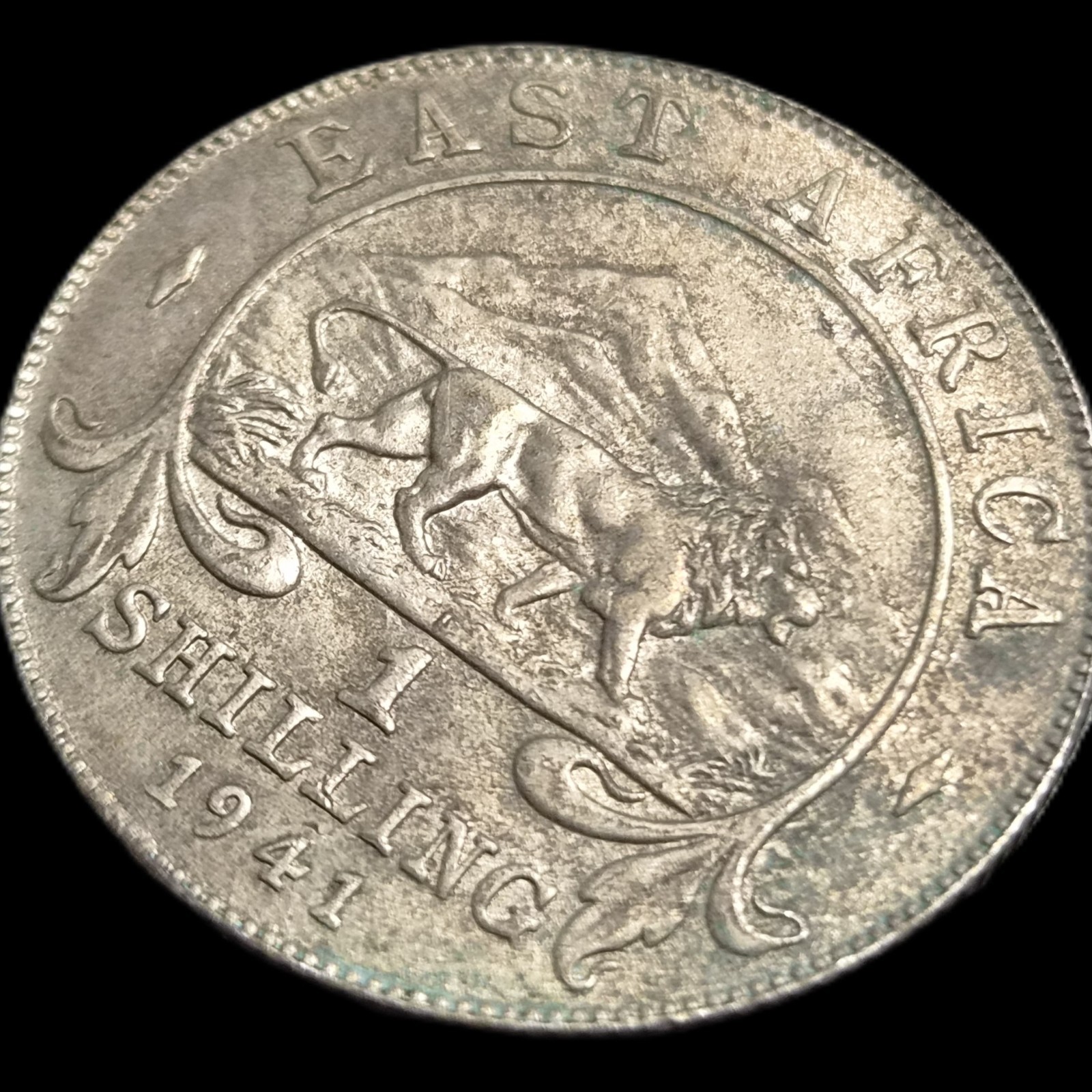 East Africa 1 Shilling King George VI 1941 XF Sharp Detail - Image 3