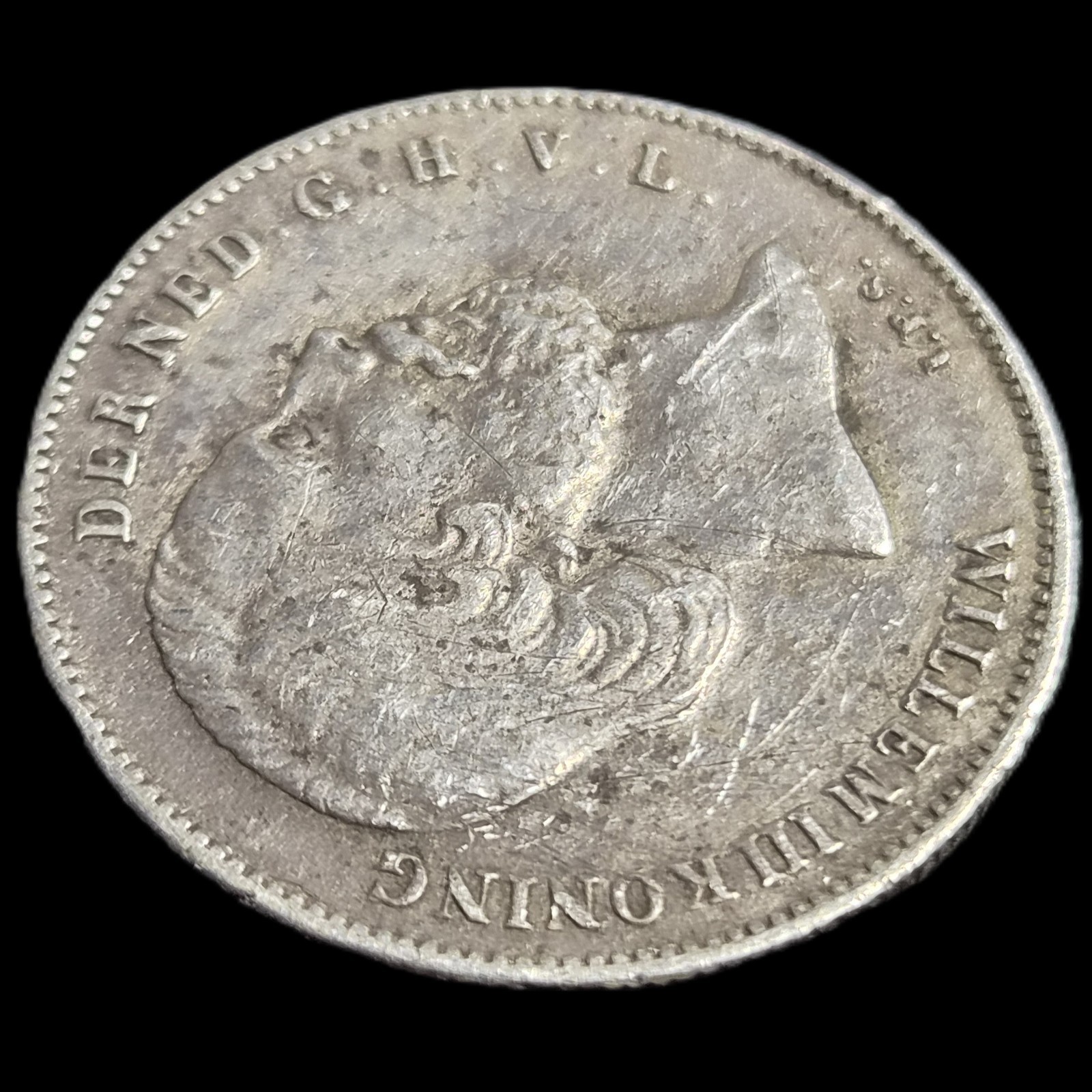 Netherlands 1/2 Gulden Willem William III 1860 VF - Image 4