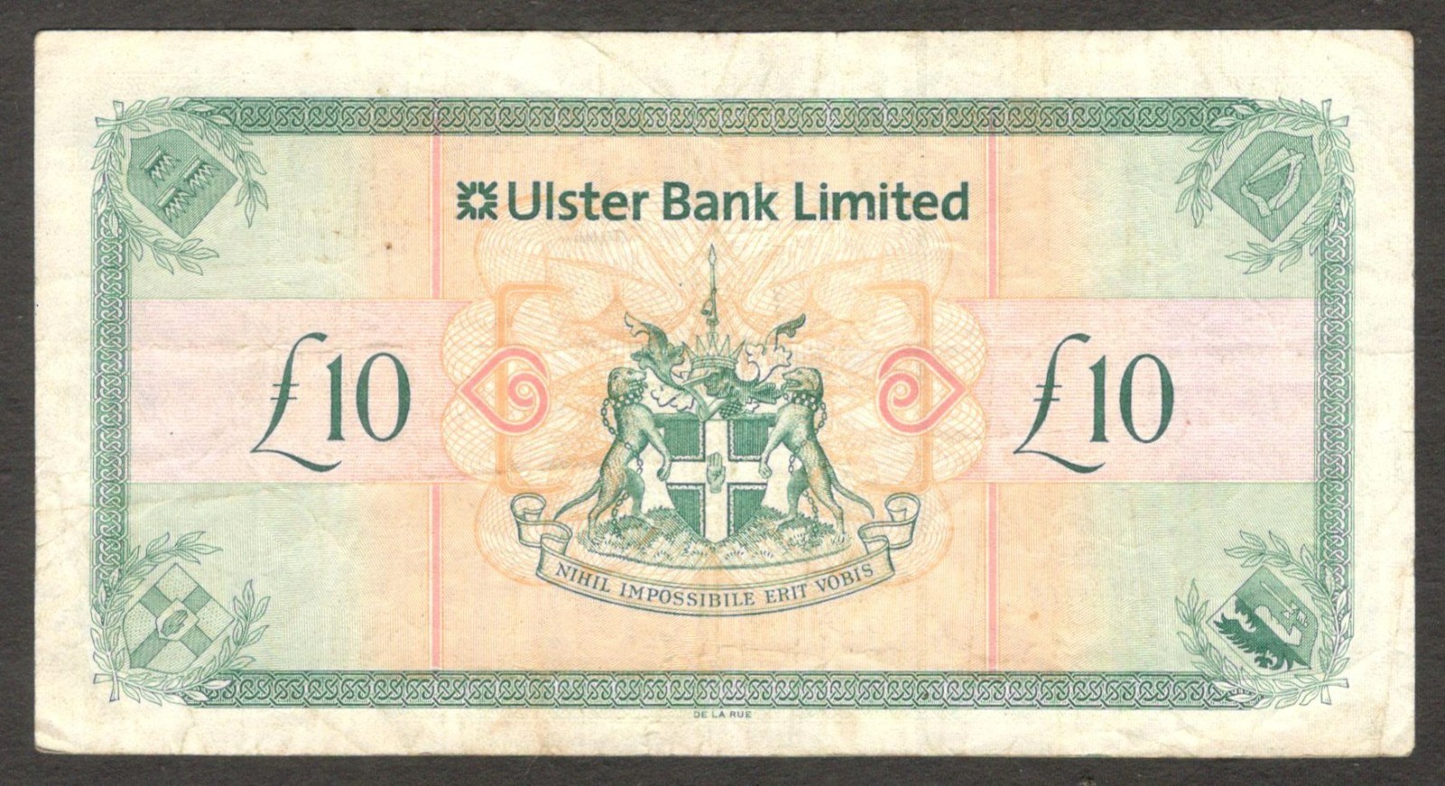 Northern Ireland Ulster Bank 10 Pounds Belfast P-341b 2014 VF - Image 2
