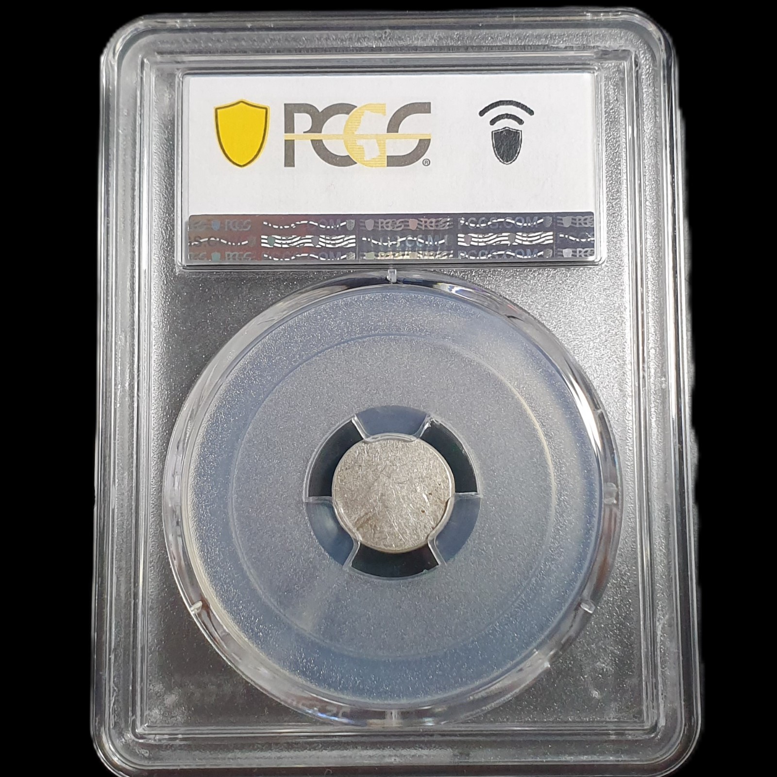 Cambodia 2 Pe 1/2 Fuang Norodom I Hamza Bird 1847 - 1860 PCGS MS 62 - Image 5