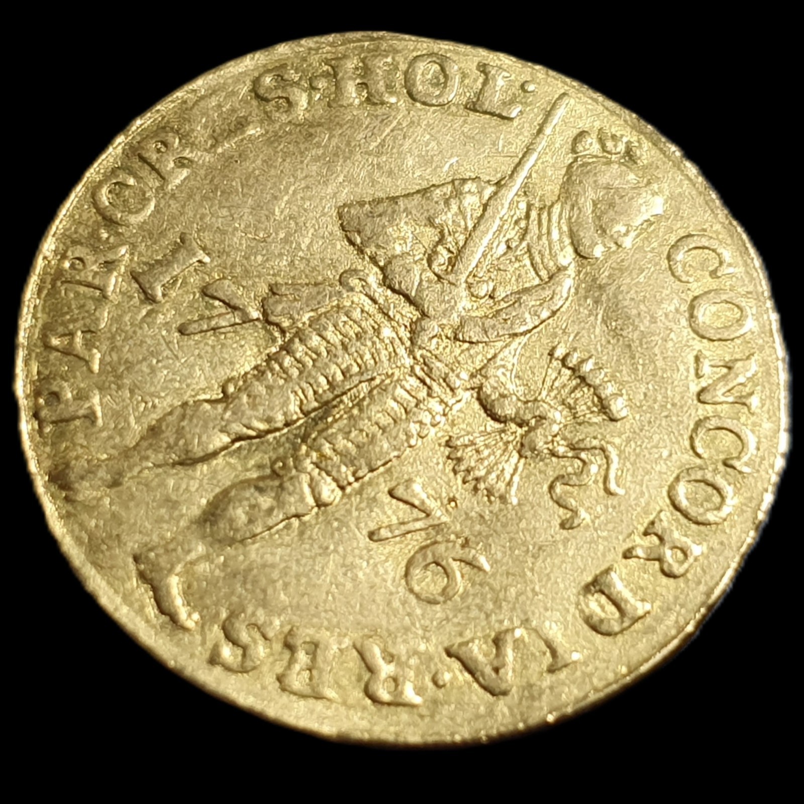 Netherlands Holland Gold Ducat Trade 1776 US Independence Year Sharp Detail - Image 3