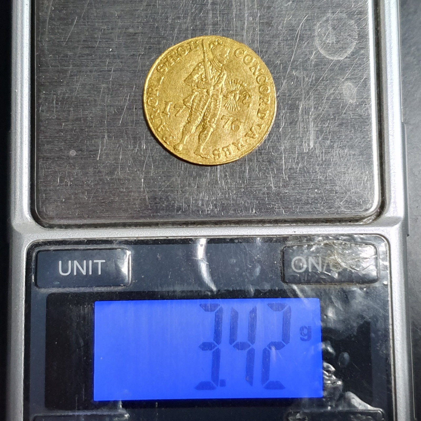 Netherlands Holland Gold Ducat Trade 1776 US Independence Year Sharp Detail - Image 6