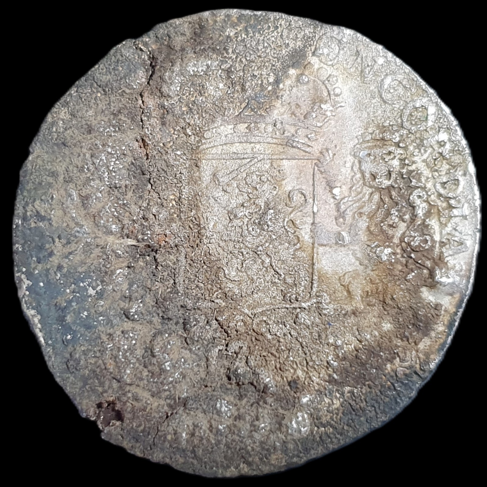 Netherlands West Friesland 1/2 Half Ducaton Silver Horse Rider 1767 Shipwreck - Image 2