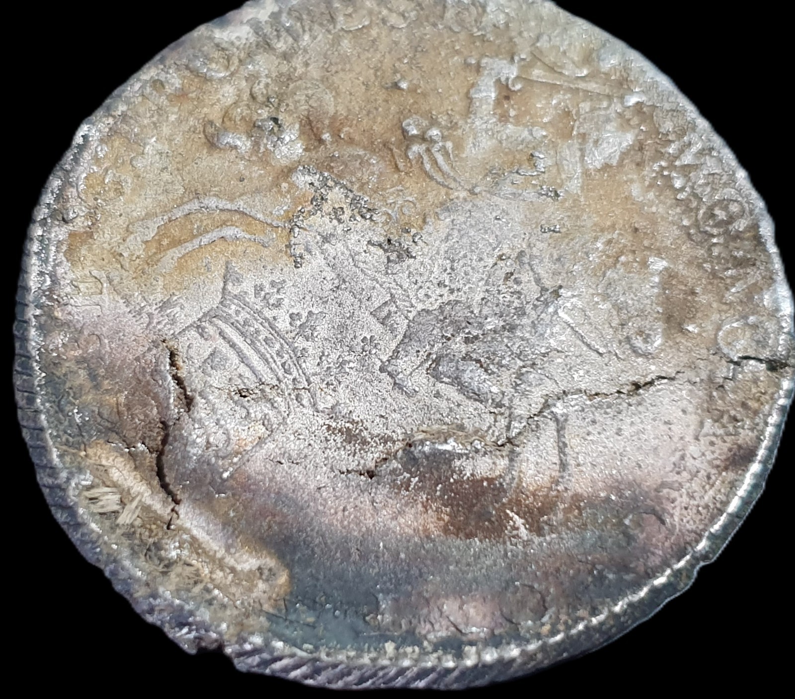 Netherlands West Friesland 1/2 Half Ducaton Silver Horse Rider 1767 Shipwreck - Image 3