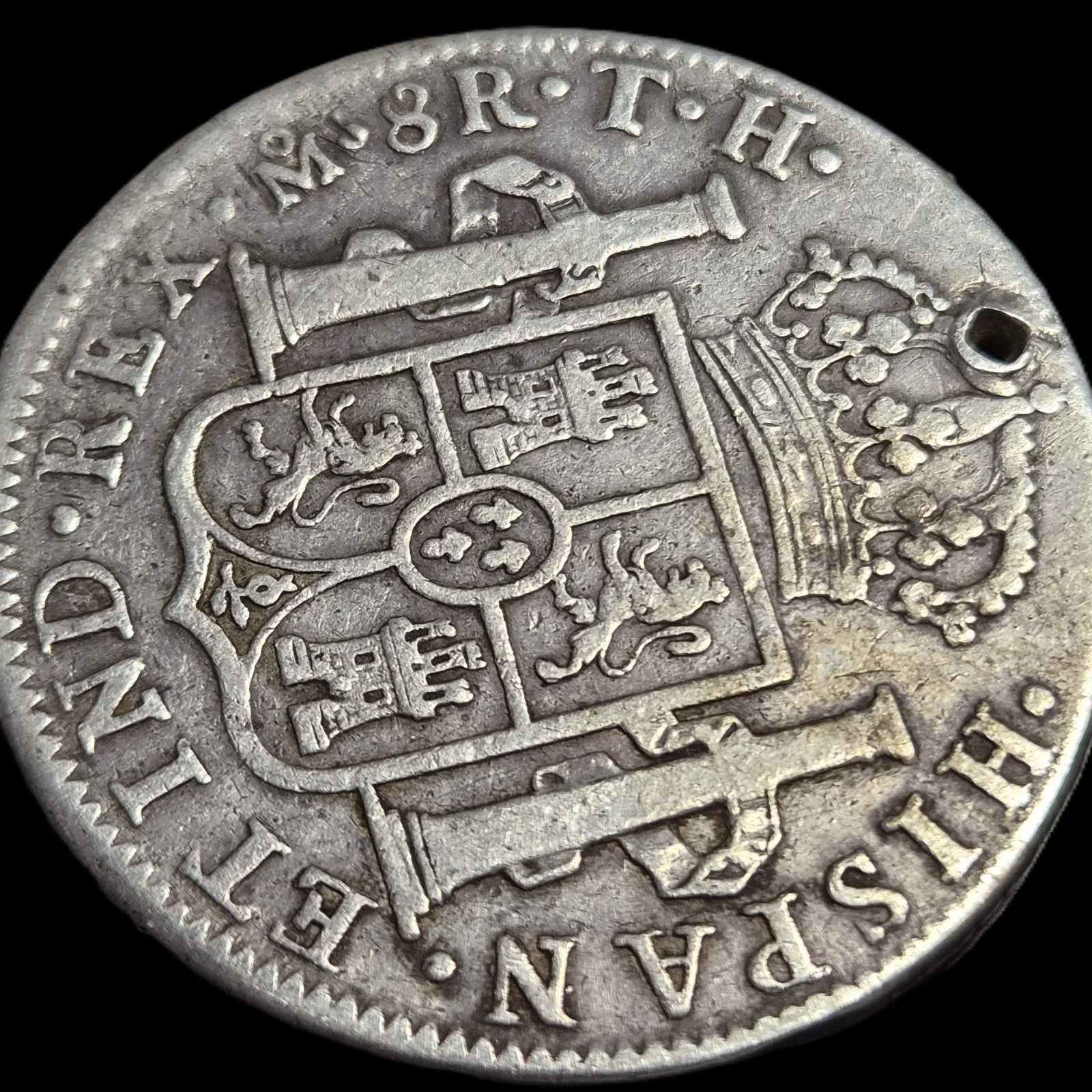 Mexico Spanish Colonial 8 Reales Ferdin Ferdinand VII 1808 Mo TH Scarce Year - Image 4