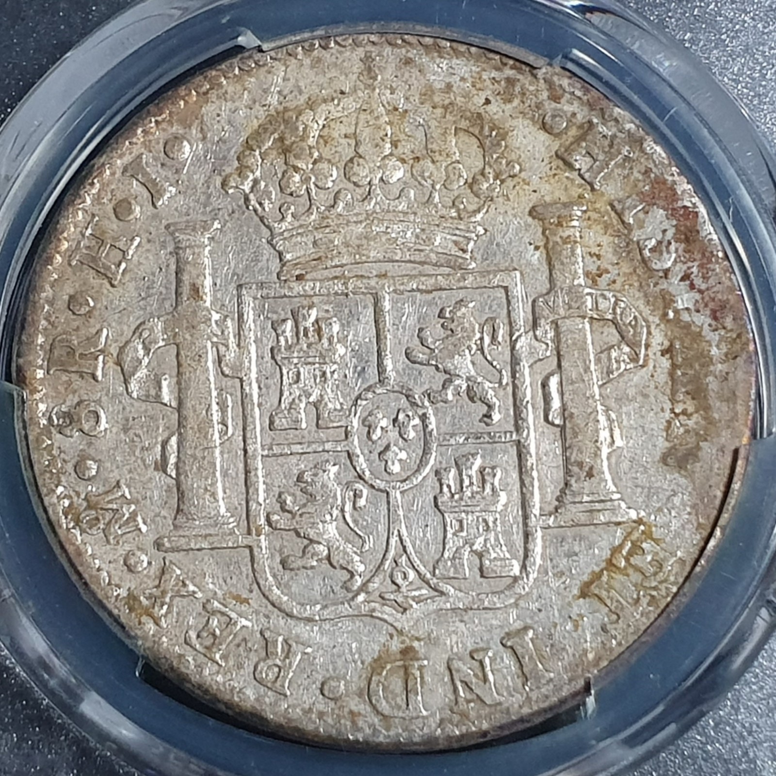 Mexico Spanish Colonial 8 Reales Ferdin Ferdinand VII 1810 Mo HJ PCGS XF Detail - Image 4