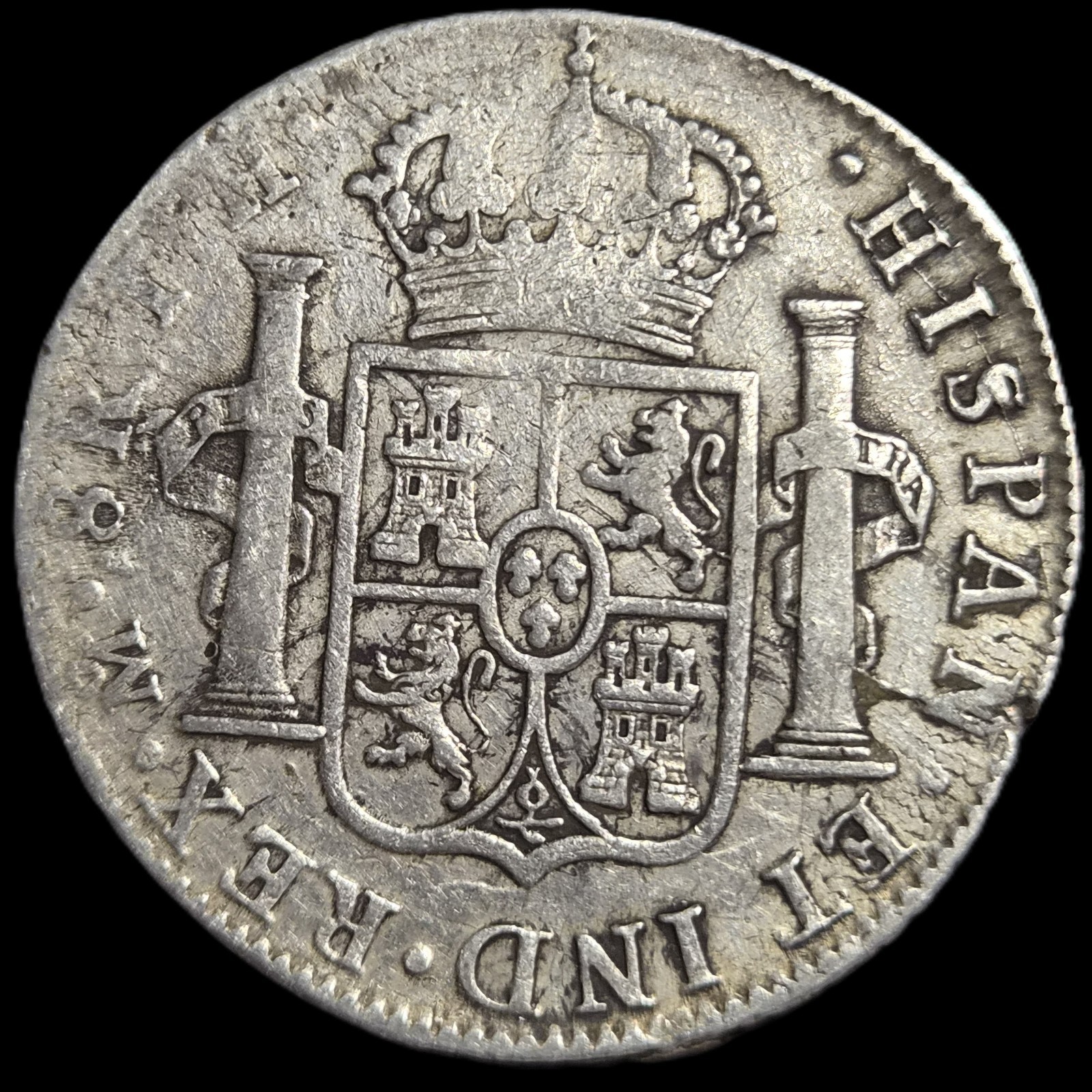 Mexico Spanish Colonial 8 Reales Ferdin Ferdinand VII 1809 Mo TH Mexico City - Image 2