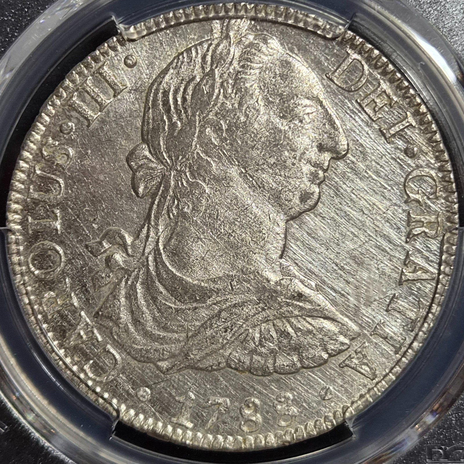 Mexico Spanish Colonial 8 Reales Carol Carolus III 1788 Mo FM PCGS AU Details