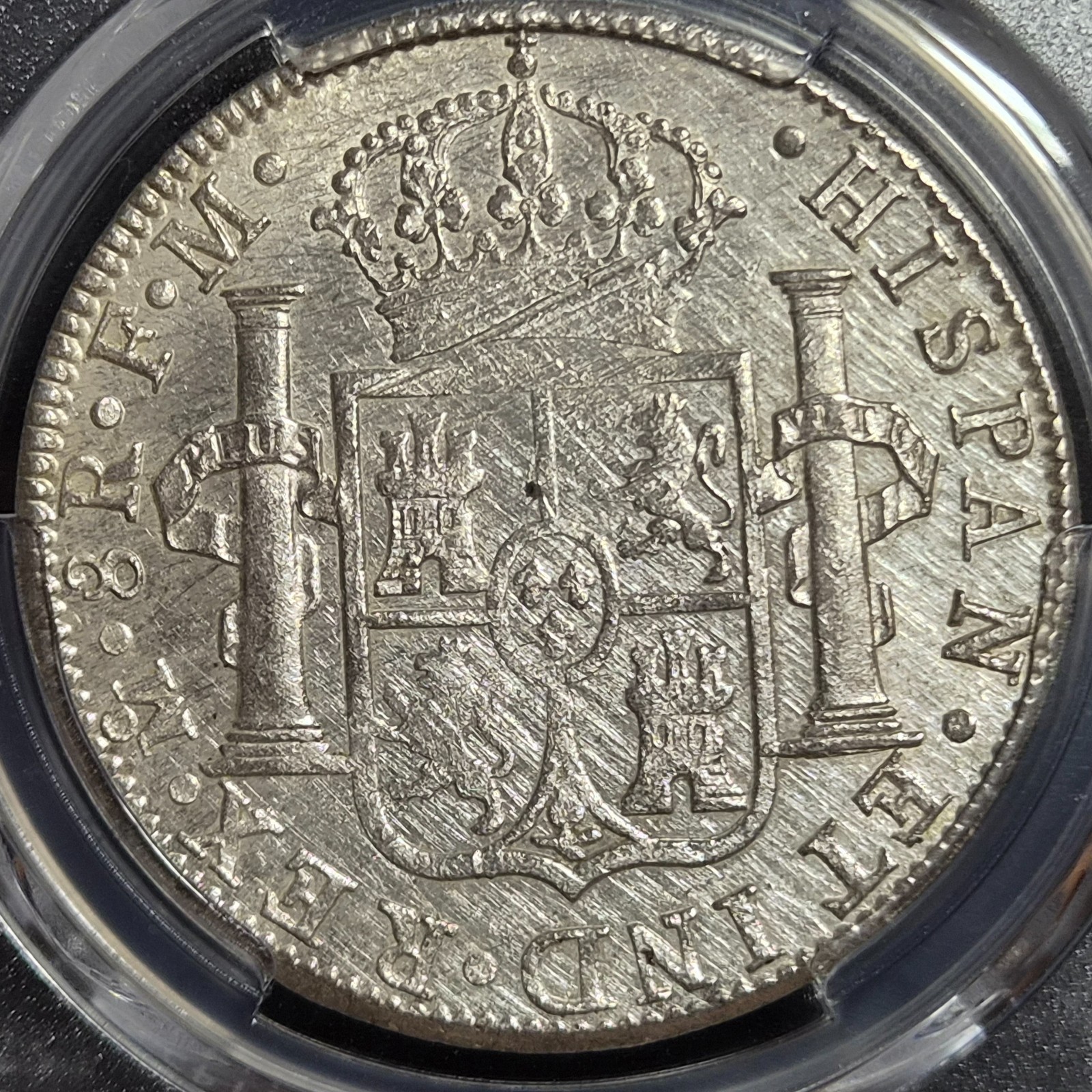 Mexico Spanish Colonial 8 Reales Carol Carolus III 1788 Mo FM PCGS AU Details - Image 2