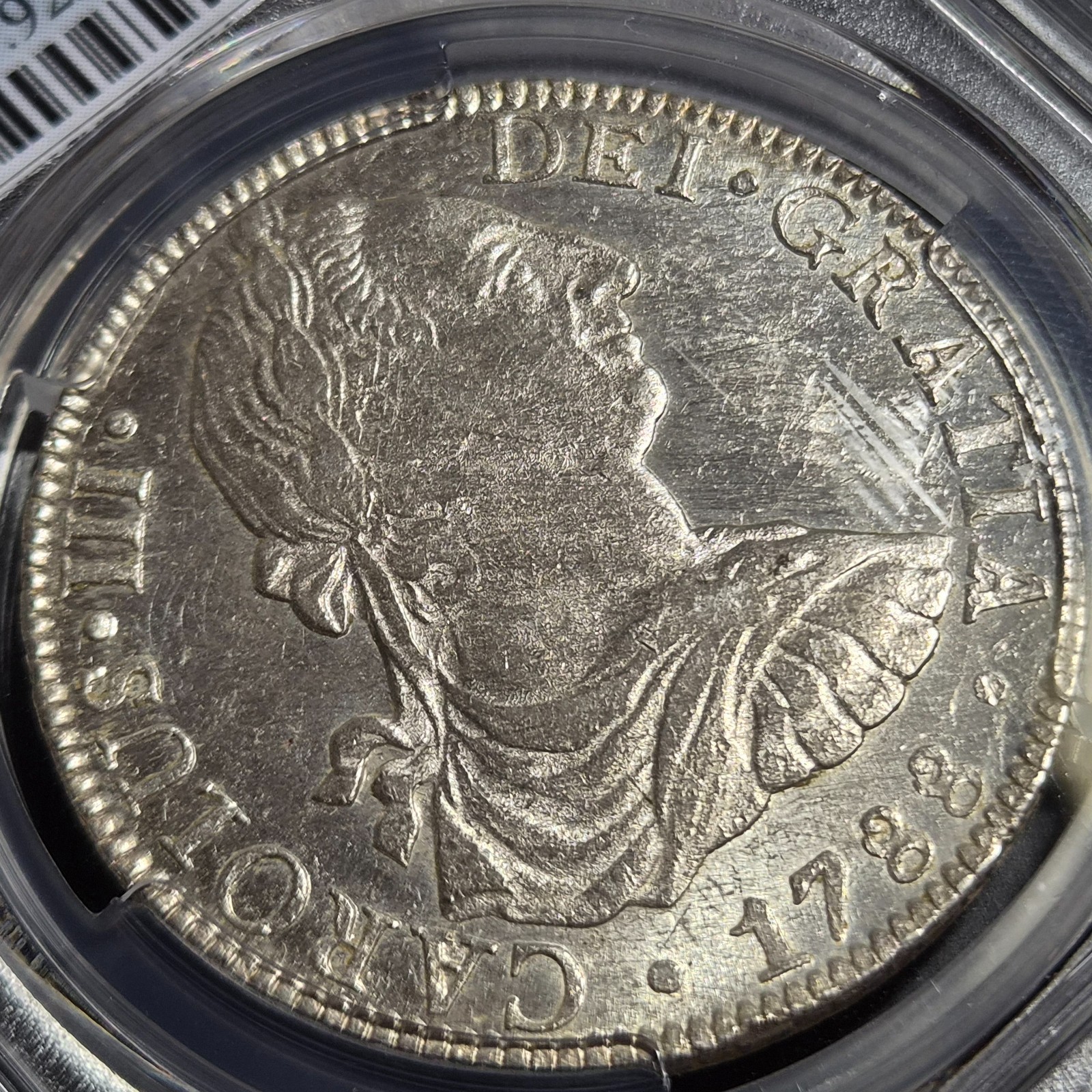 Mexico Spanish Colonial 8 Reales Carol Carolus III 1788 Mo FM PCGS AU Details - Image 5