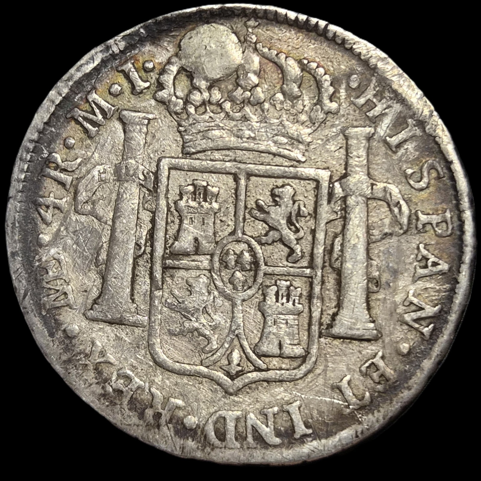 Peru Spanish Colonial 4 Reales Carol Carolus III 1783 LME MI Lima Mint - Image 2