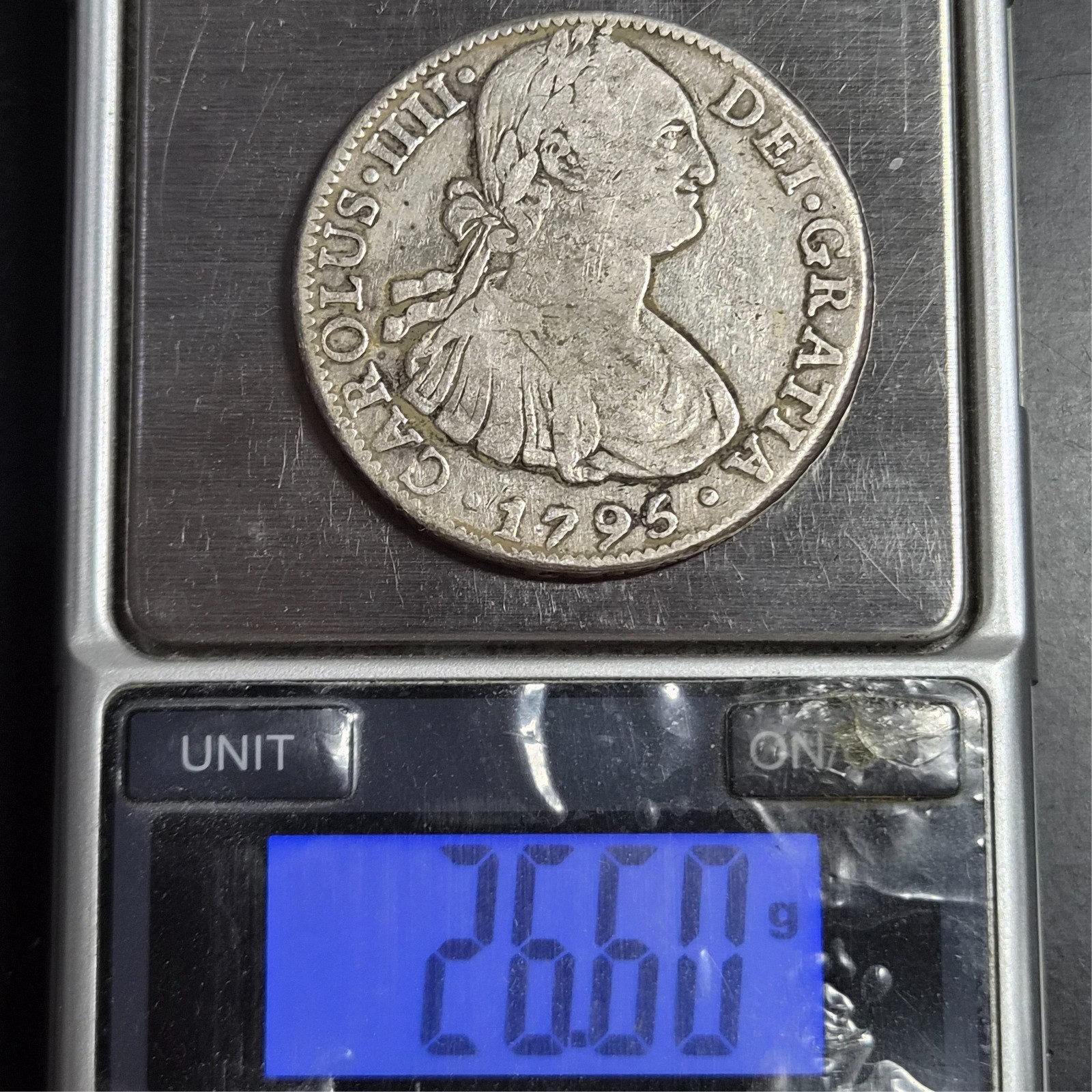 Mexico Spanish Colonial 8 Reales Carol Carolus IIII 1795 Mo FM Mexico City Mint - Image 6