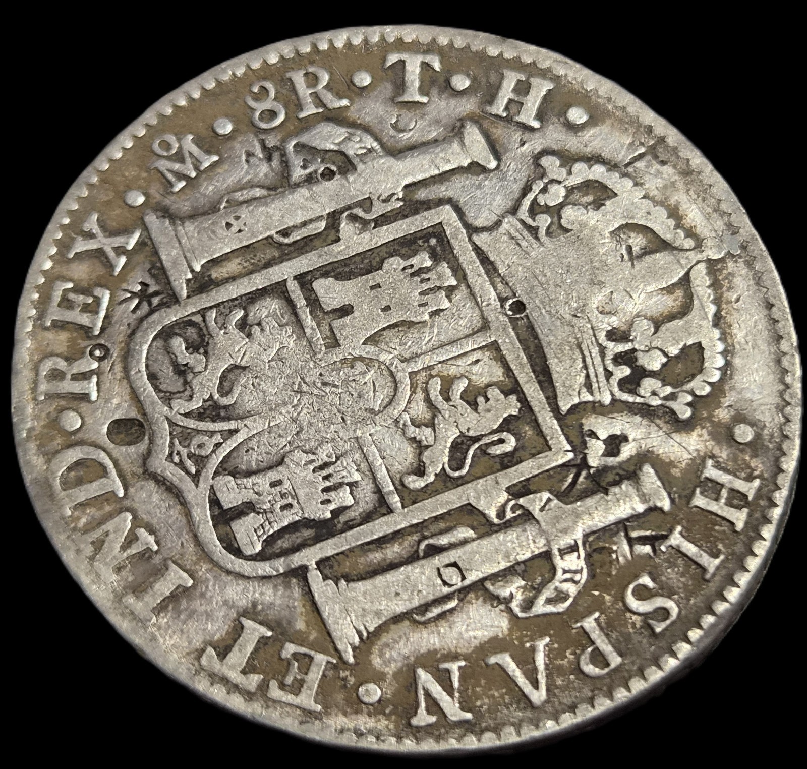Mexico Spanish Colonial 8 Reales Carol Carolus IIII 1804 Mo TH Mexico City Mint - Image 4