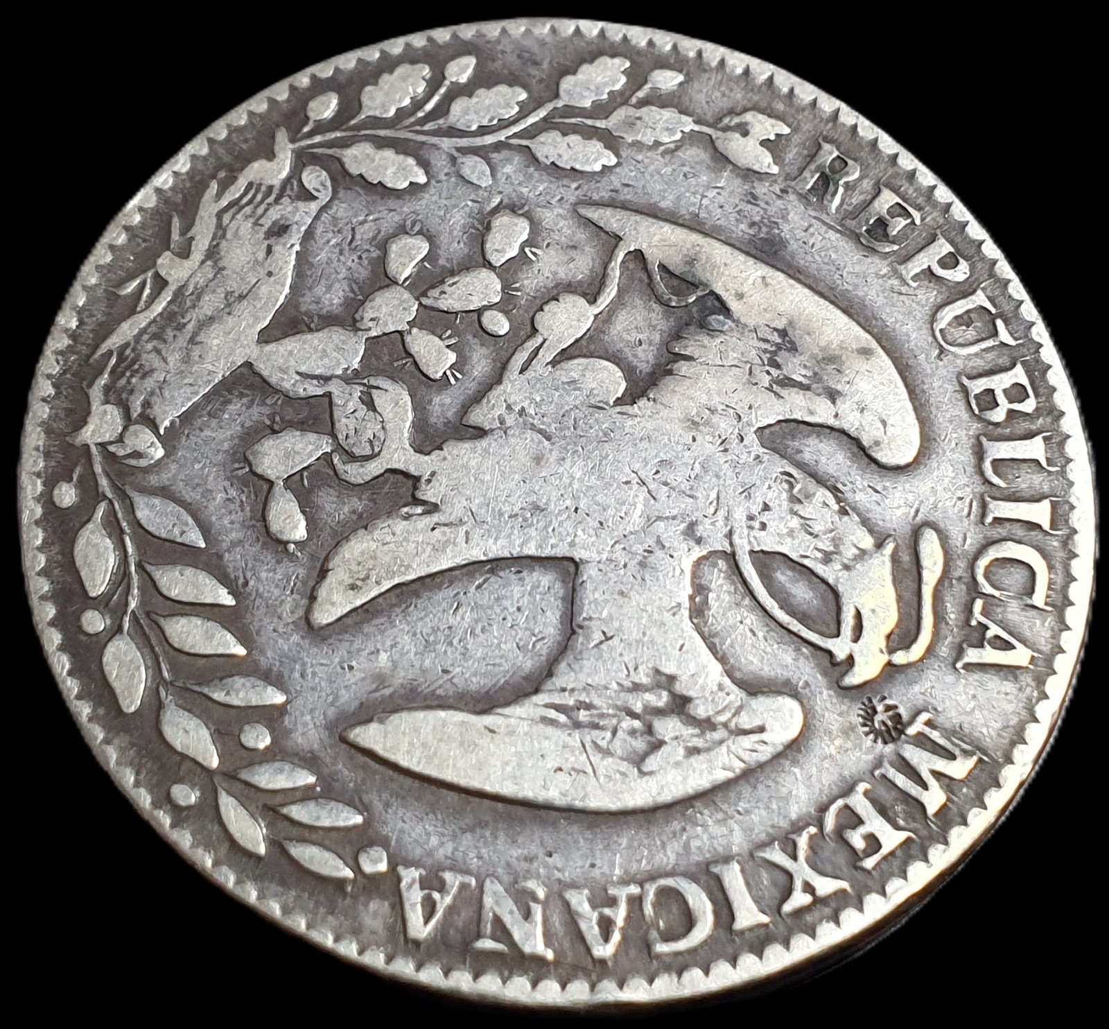 Mexico First Republic 8 Reales 1858 Go PF Guanajuato Mint Fine - Image 4