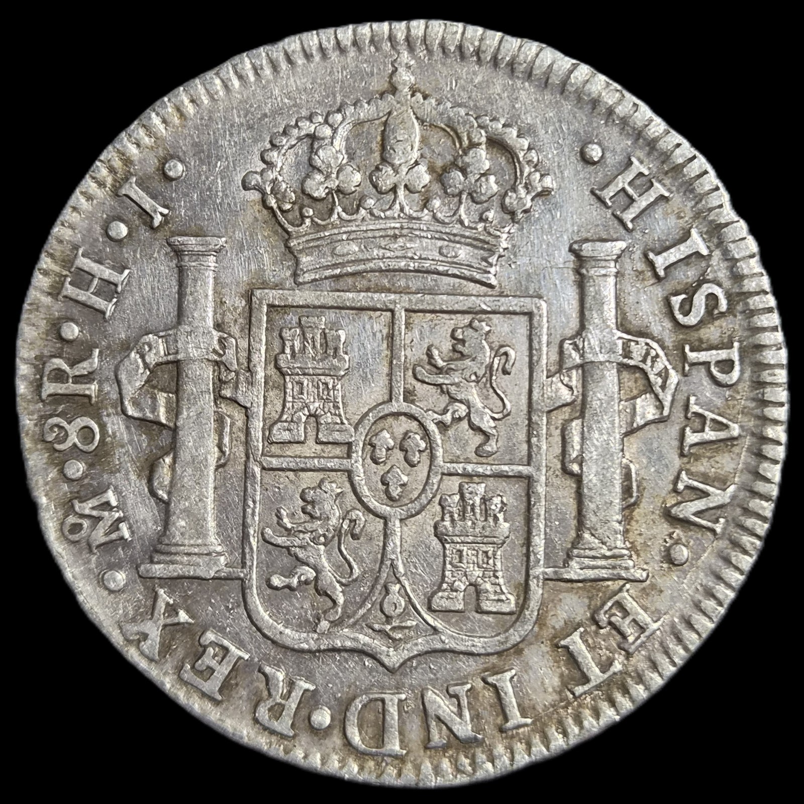 Mexico Spanish Colonial 8 Reales Ferdin Ferdinand VII 1810 Mo HJ MexicoCity Mint