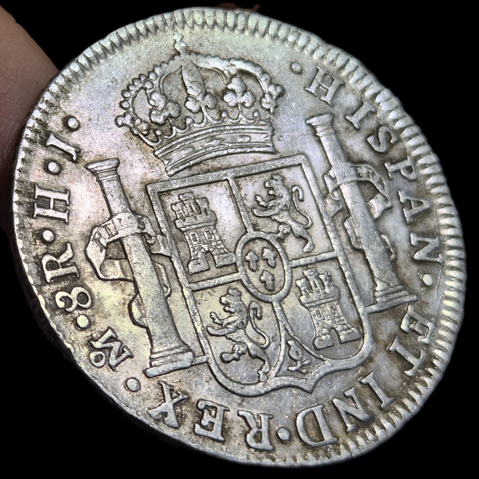 Mexico Spanish Colonial 8 Reales Ferdin Ferdinand VII 1810 Mo HJ MexicoCity Mint - Image 3