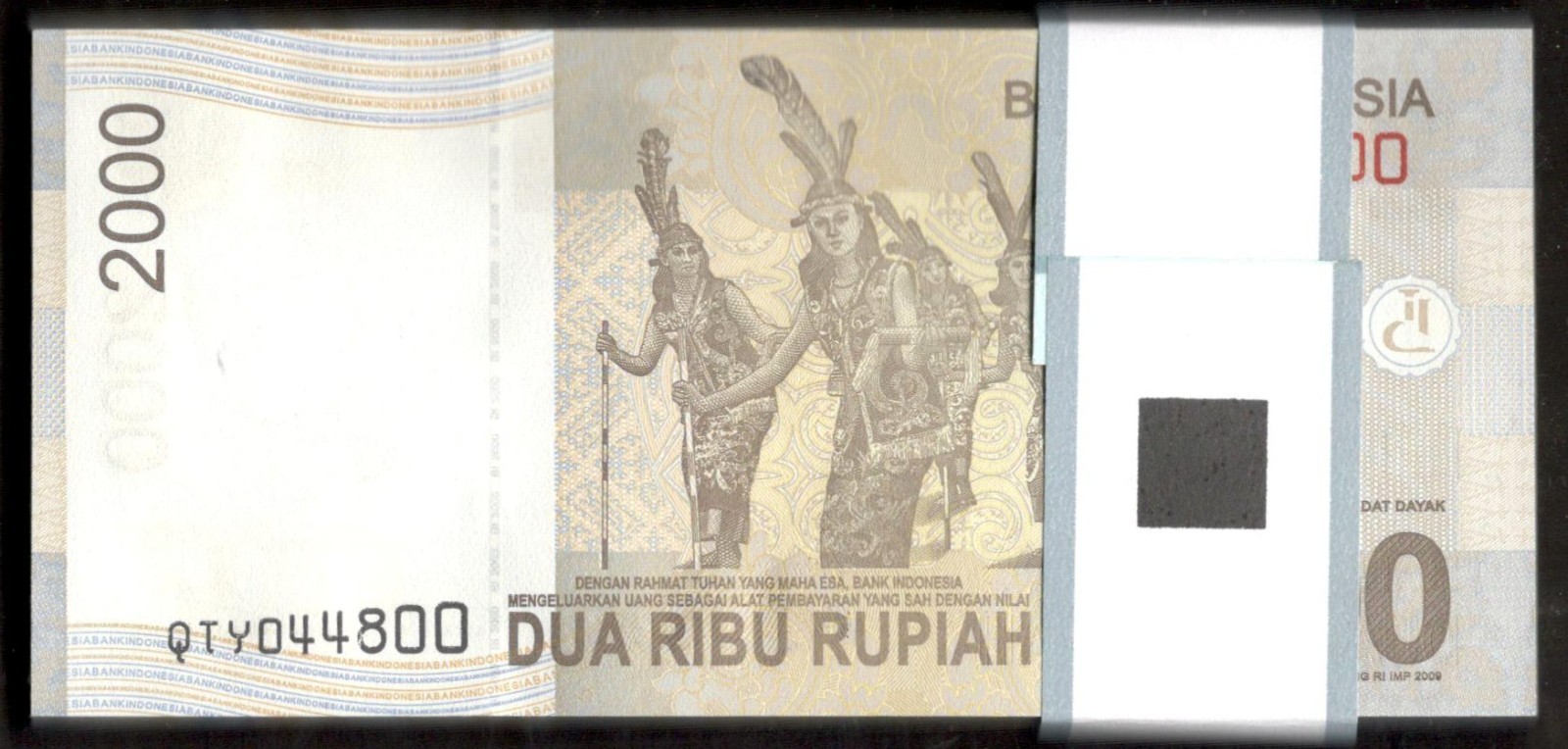 Indonesia Lot 100 Pcs Bundle Indonesia 2000 2,000 Rupiah P-148h 2016 / 2009 UNC - Image 2