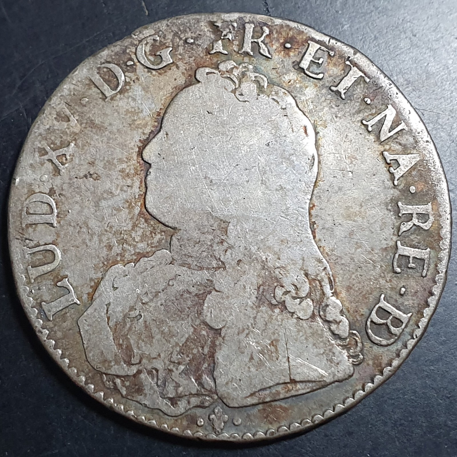 France 1 Ecu de Bearn Louis XV 1726 Cow Pau Mint