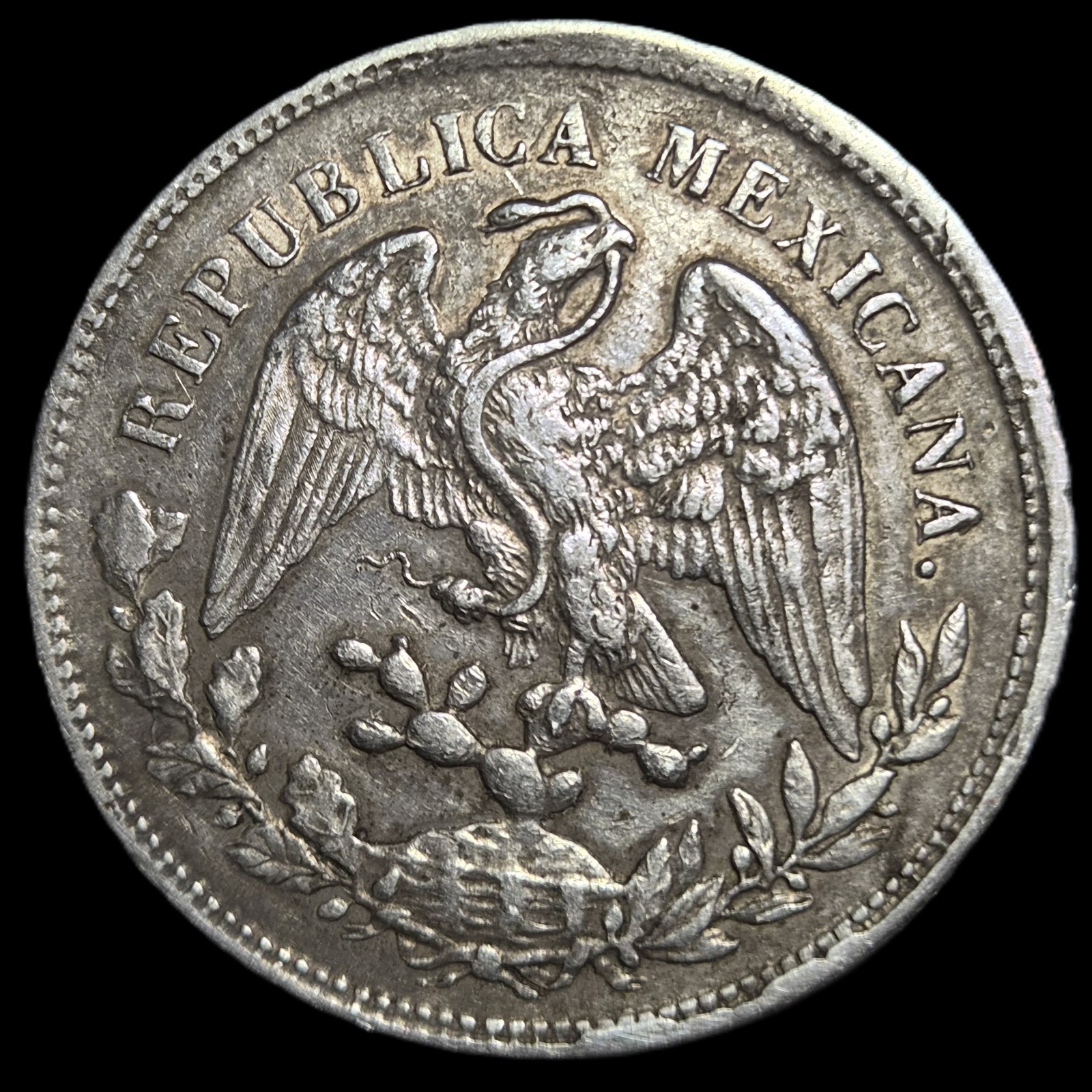Mexico Second Republic 1 Un Peso 1905 Zs FM Zacatecas Mint Scarce Date - Image 2