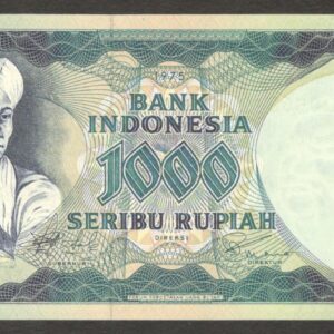 Indonesia 1000 1,000 Rupiah Prince Diponegoro P-113 1975 UNC